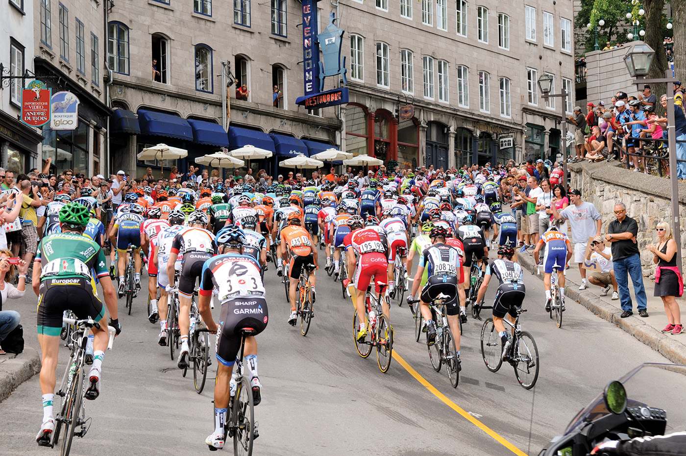 The Grand Prix Cycliste de Québec is a UCI World Tour event that covers the hilly terrain of the Canadian city. The 2013 race will be staged September 13.  Photo courtesy from Quebec City Tourism 