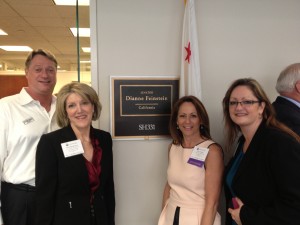 R-L: Kenneth Fischang, president & CEO of Sonoma County Tourism Bureau; Patti MacJennett, senior VP of Los Angeles Tourism & Convention Board; Lisa Furfine, associate publisher of SportsTravel magazine; and Tammy Blount, president & CEO of Monterey County CVB