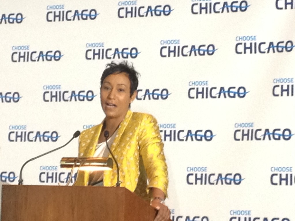 Former White House Social Secretary and current Choose Chicago Board Chairman Desiree Rogers