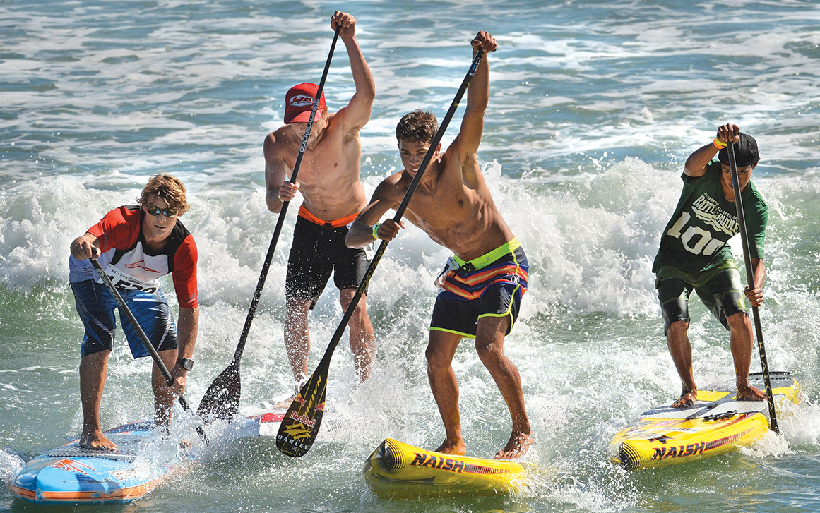 The Battle of the Paddle in Dana Point, California, is believed to be the largest organized stand-up paddleboard event in the country. The September 2013 event featured more than 1,200 participants. Photo courtesy of Steven Georges/The Orange County Register/Zumapress.com