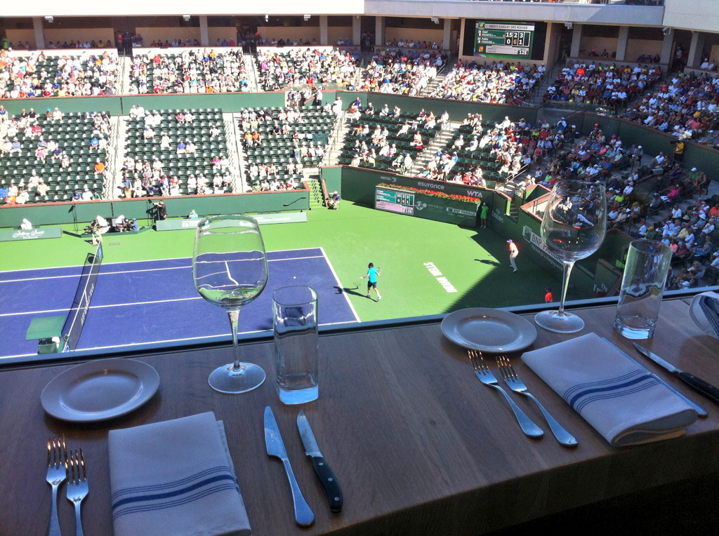 View from the Chop House onto stadium 2.