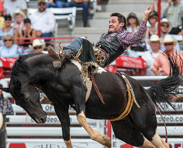 The Cheyenne Frontier Days rodeo has been an institution in the Wyoming capital city since 1897, drawing thousands of spectators for 10 days of outdoor events. Photo courtesy of Troy Babbitt/USA Today Images