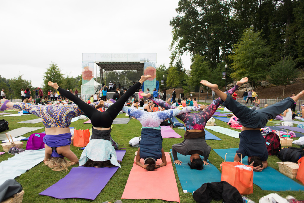 Yogis of all skill levels are encouraged to participate at Wanderlust 108. Photo by Joy Hmielewski for Wanderlust Festival.