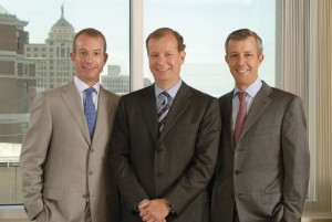 From left to right: Charlie Jacobs, Jeremy Jacobs Jr. and Louis Jacobs