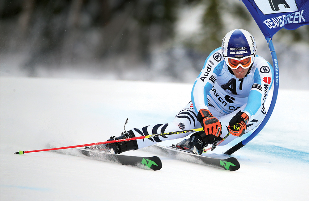 Fritz Dopfer of Germany skis the first run of the men’s giant slalom at Beaver Creek in December. The resort will host the 2015 world championships. Photo courtesy of Doug Pensinger/Getty Images