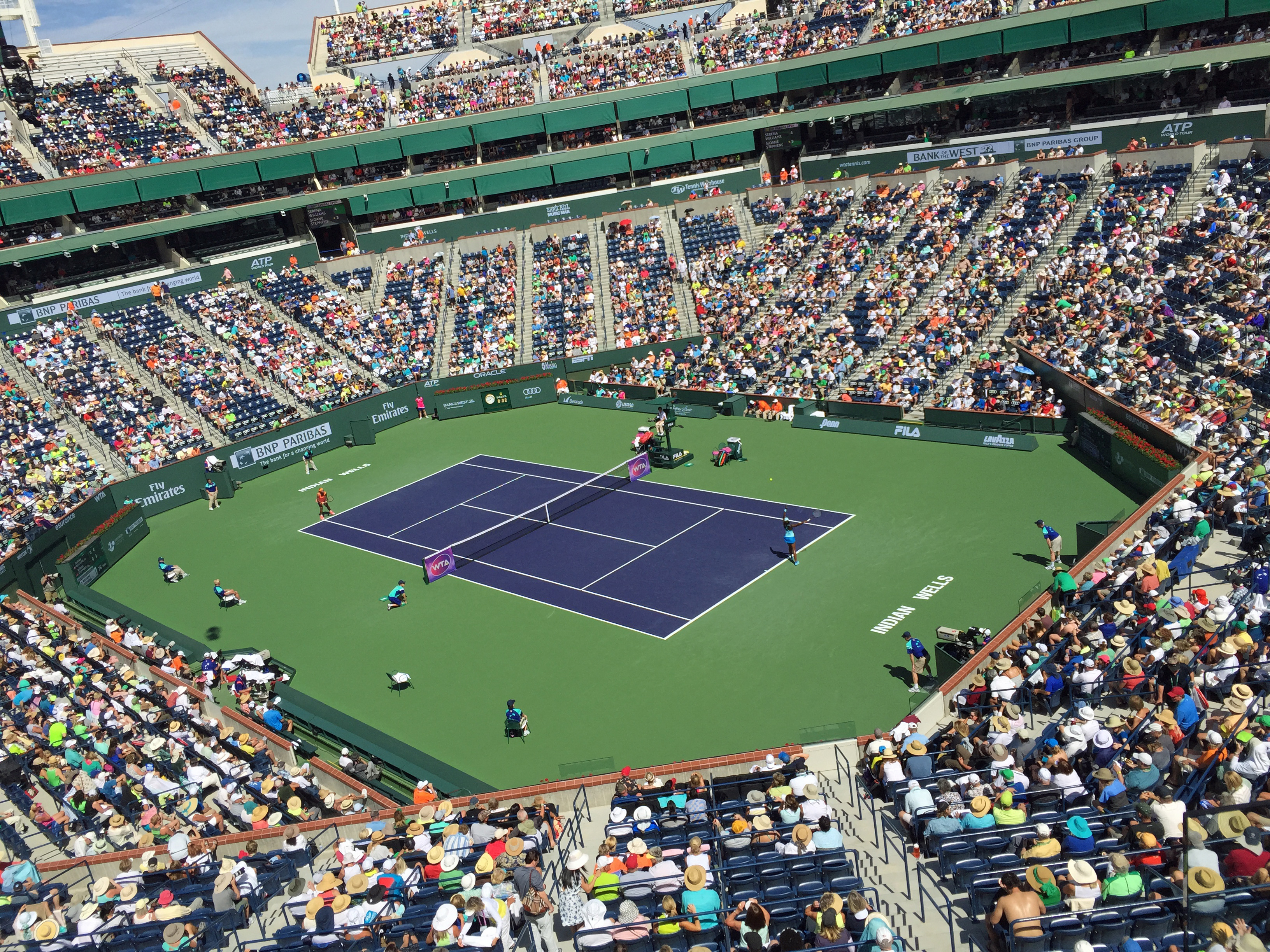 This year’s BNP Paribas Open featured the return of tennis star Serena Williams (left) following a 14-year absence.