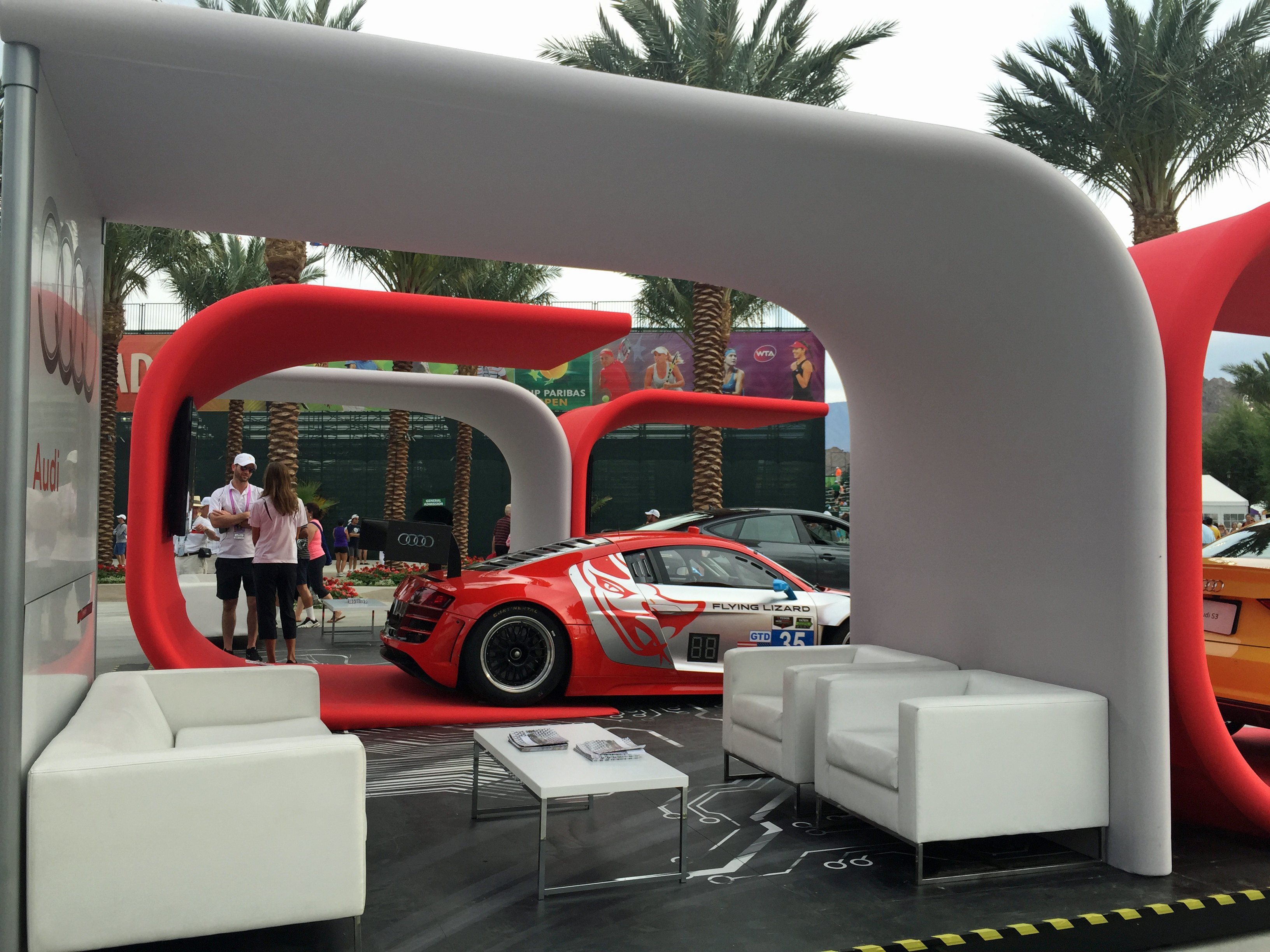 Audi was one of six new sponsors at this year’s BNP Paribas Open in Indian Wells.