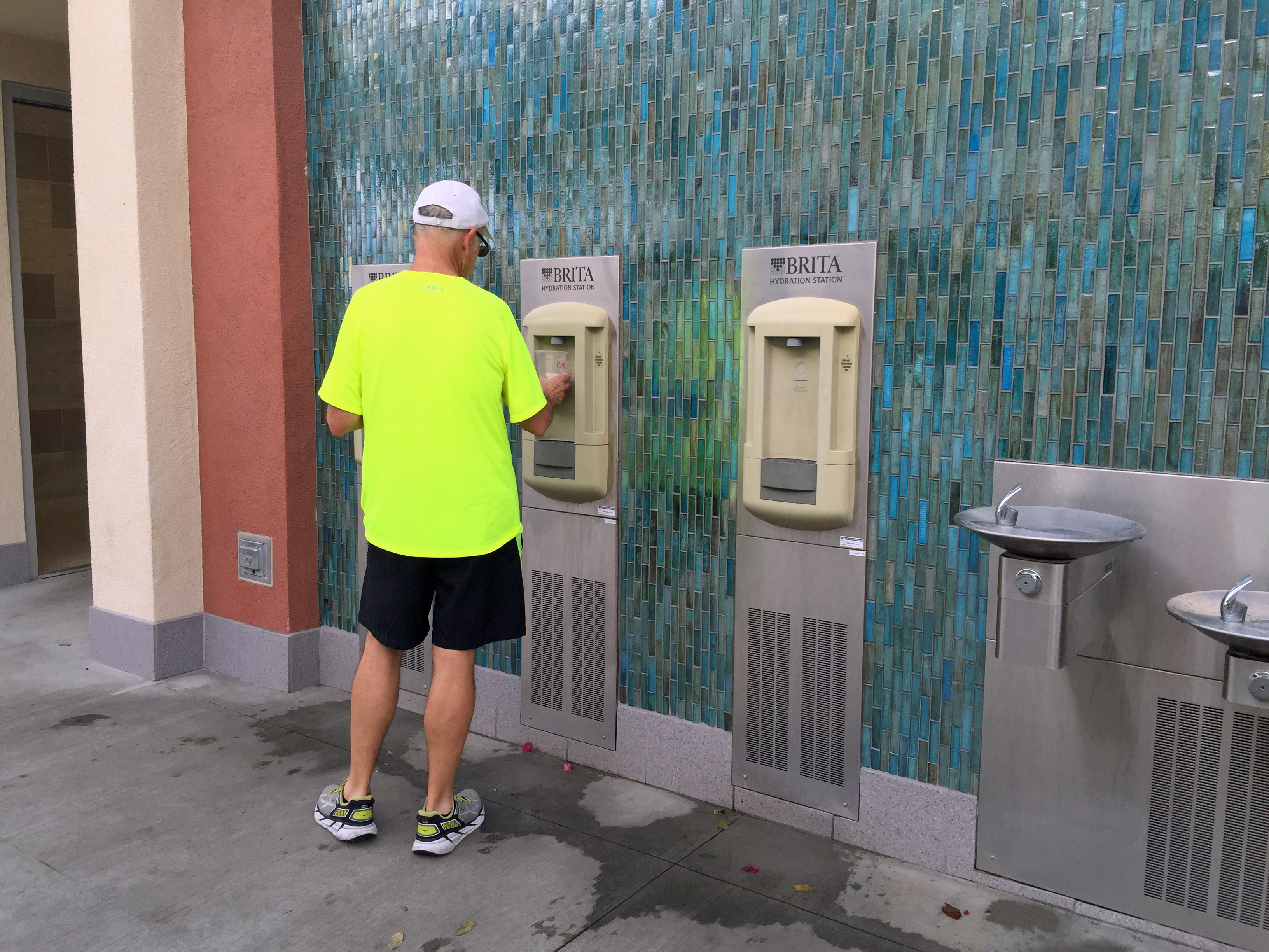 Among the enhancements for fans was a series of new hydration stations outside Stadium 2.