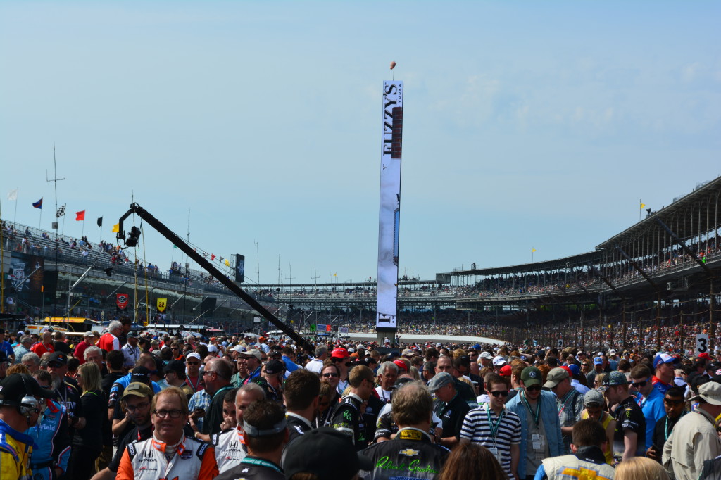 Fans at the pre-race event can get right on the track at the Indianapolis Motor Speedway before the race.