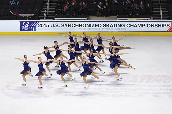 The 2015 U.S. Synchronized Skating Championships were staged at the Dunkin' Donuts Center, which is connected to the Rhode Island Convention Center in Providence. Photo Courtesy of Rhode Island Sports Commission.
