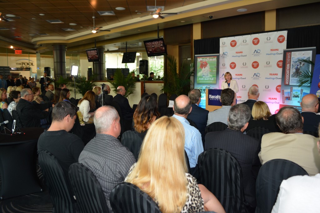 New Jersey Lt. Governor Kim Guadagno speaks at the press conference announcing that TEAMS ’16 will be held in Atlantic City.