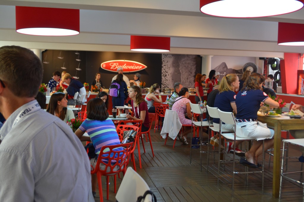 Dining options at USA House.