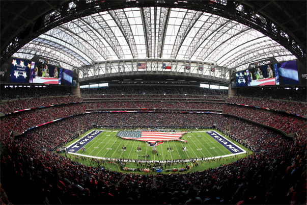 Houston’s NRG Stadium will host Super Bowl LI on February 5. Photo by Troy Taormina/USA Today Sports