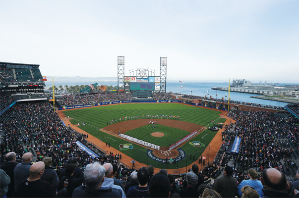 AT&T Park in San Francisco, home to the Giants, hosted the finals for the 2013 World Baseball Classic, the last time the international competition was staged. Photo by Jeff Chiu/AP Images