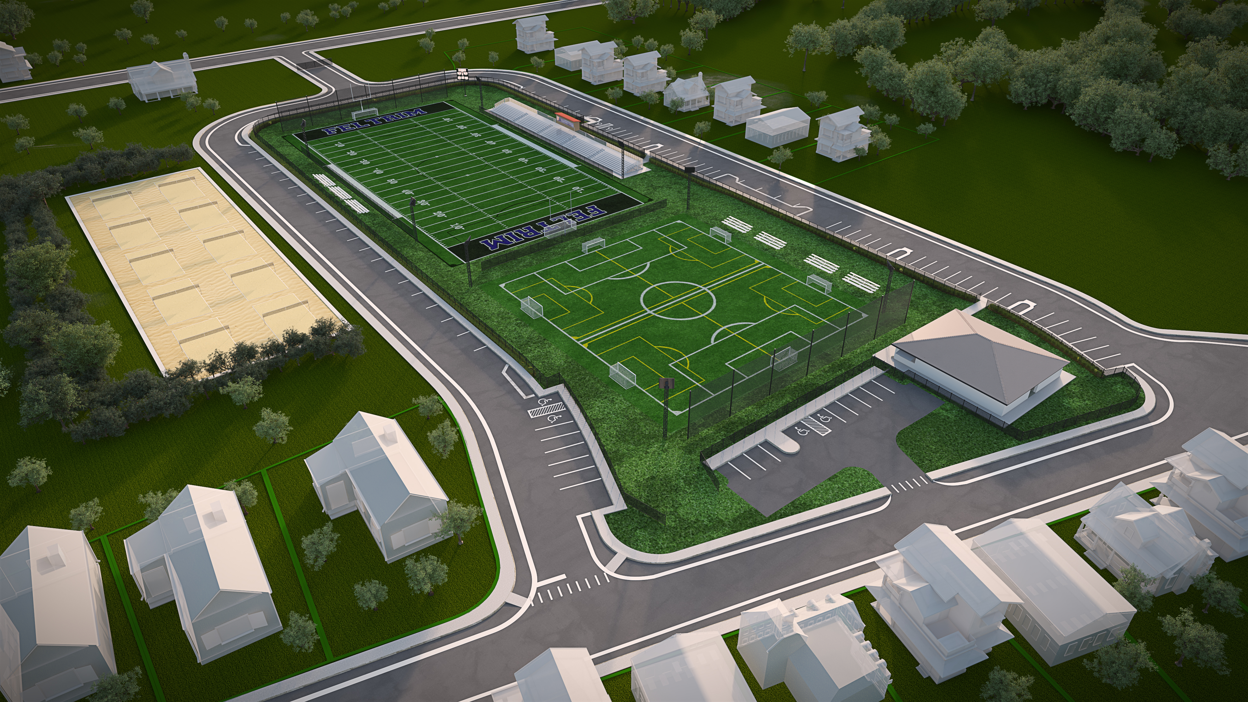 Feltrim Sports Village CGI