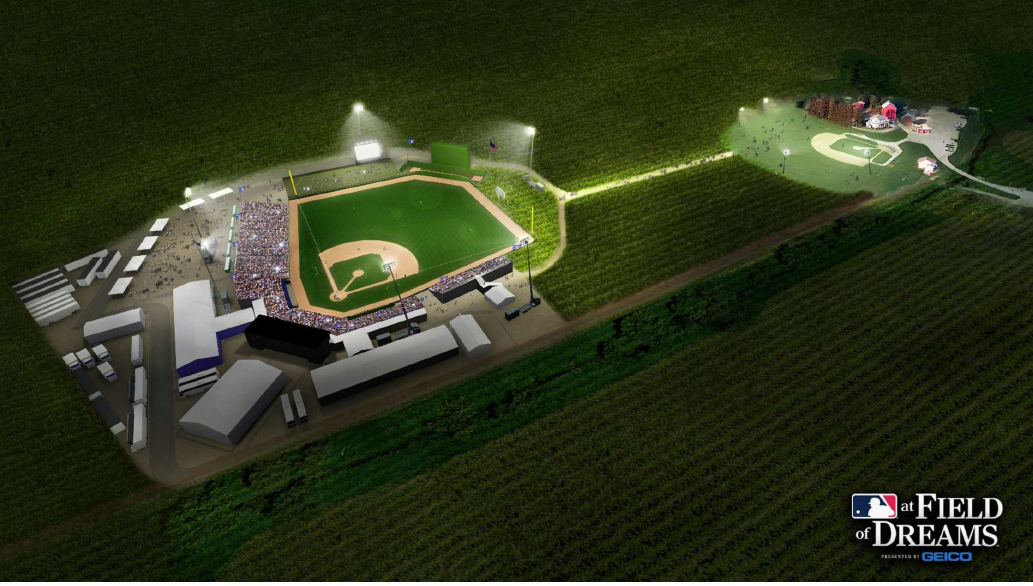 Field of Dreams game How an Iowa cornfield became Major League Baseballs  newest stadium  Fortune