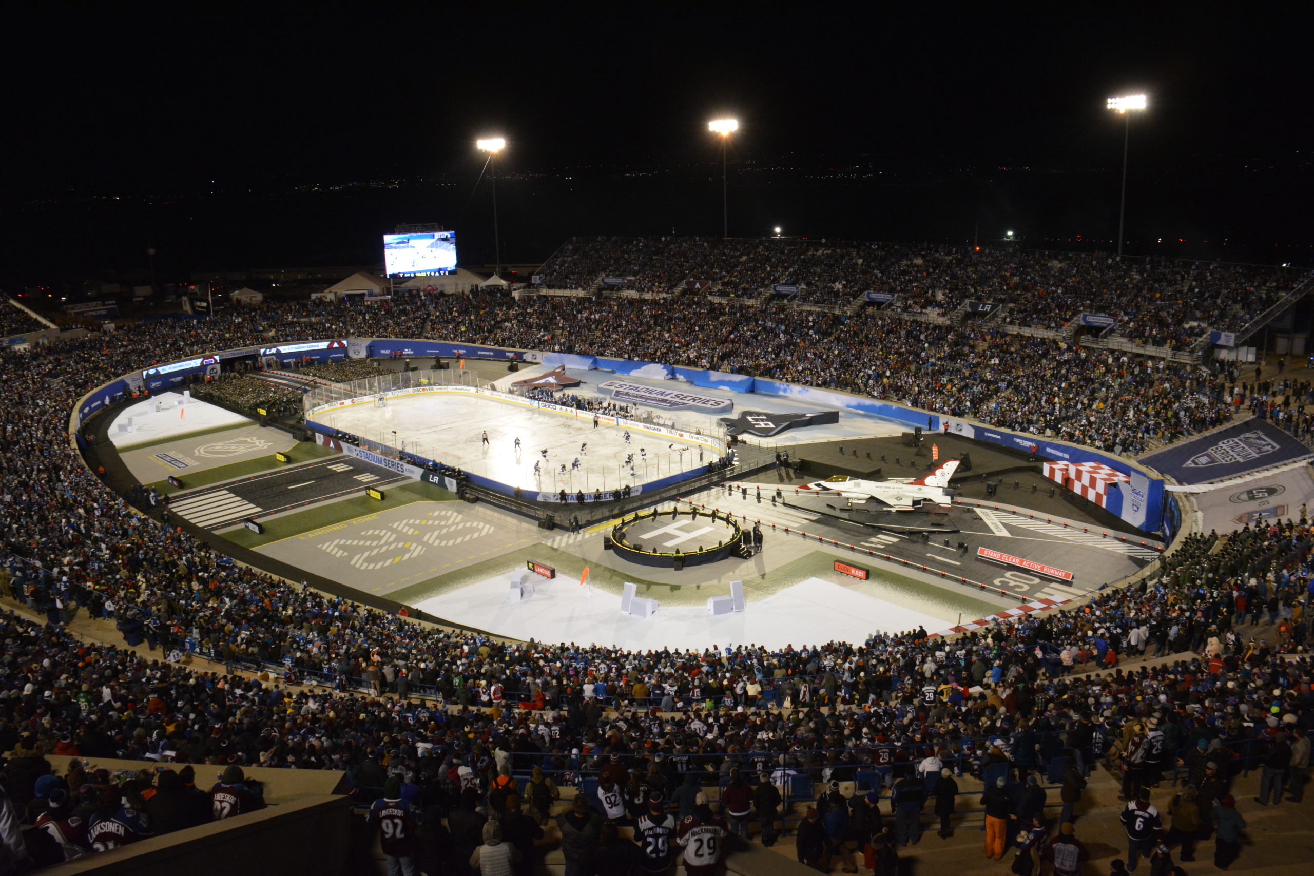 How the NHL brought Avalanche-Kings hockey to Falcon Stadium at