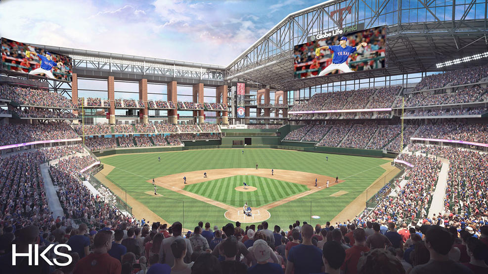 Seats to be added to convert Globe Life Park into a football field