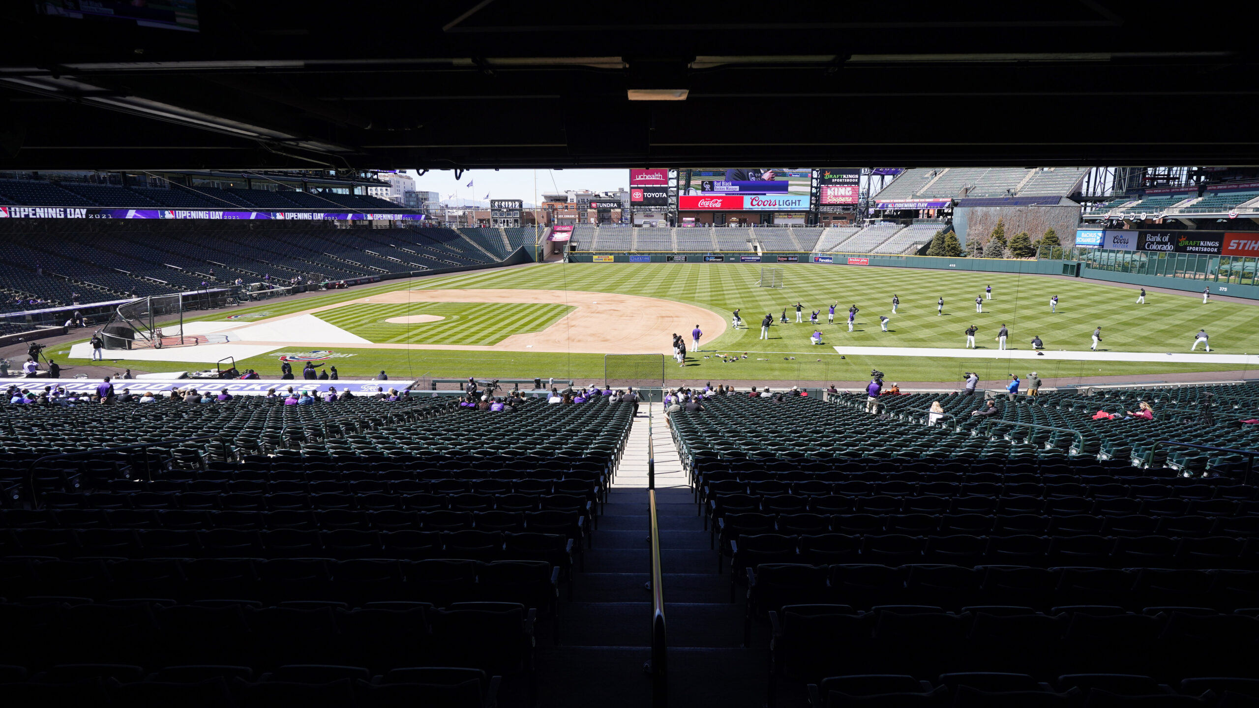 Rockies Practice Baseball