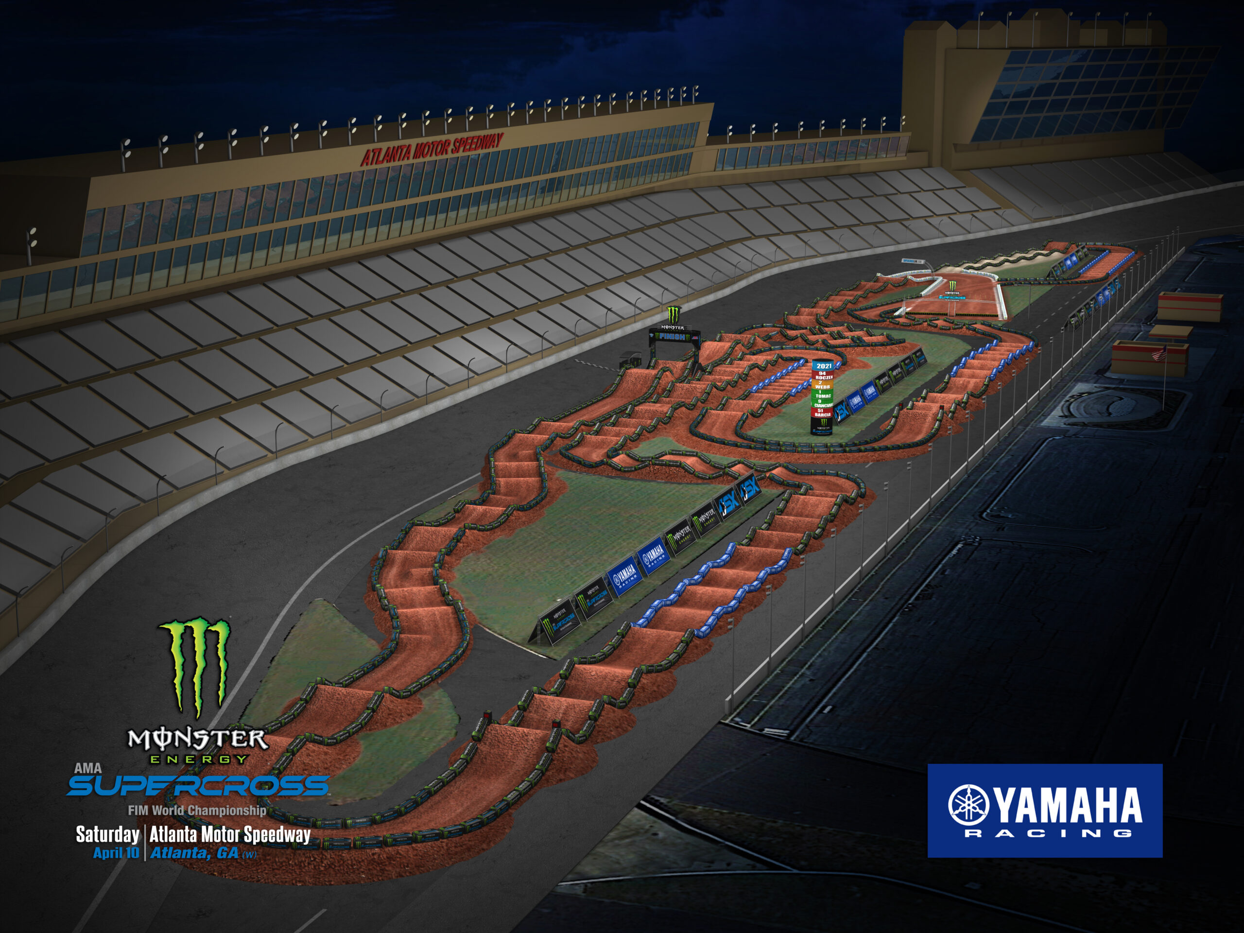 Monster Energy Supercross Prepares for Atlanta Speedway Infield Event