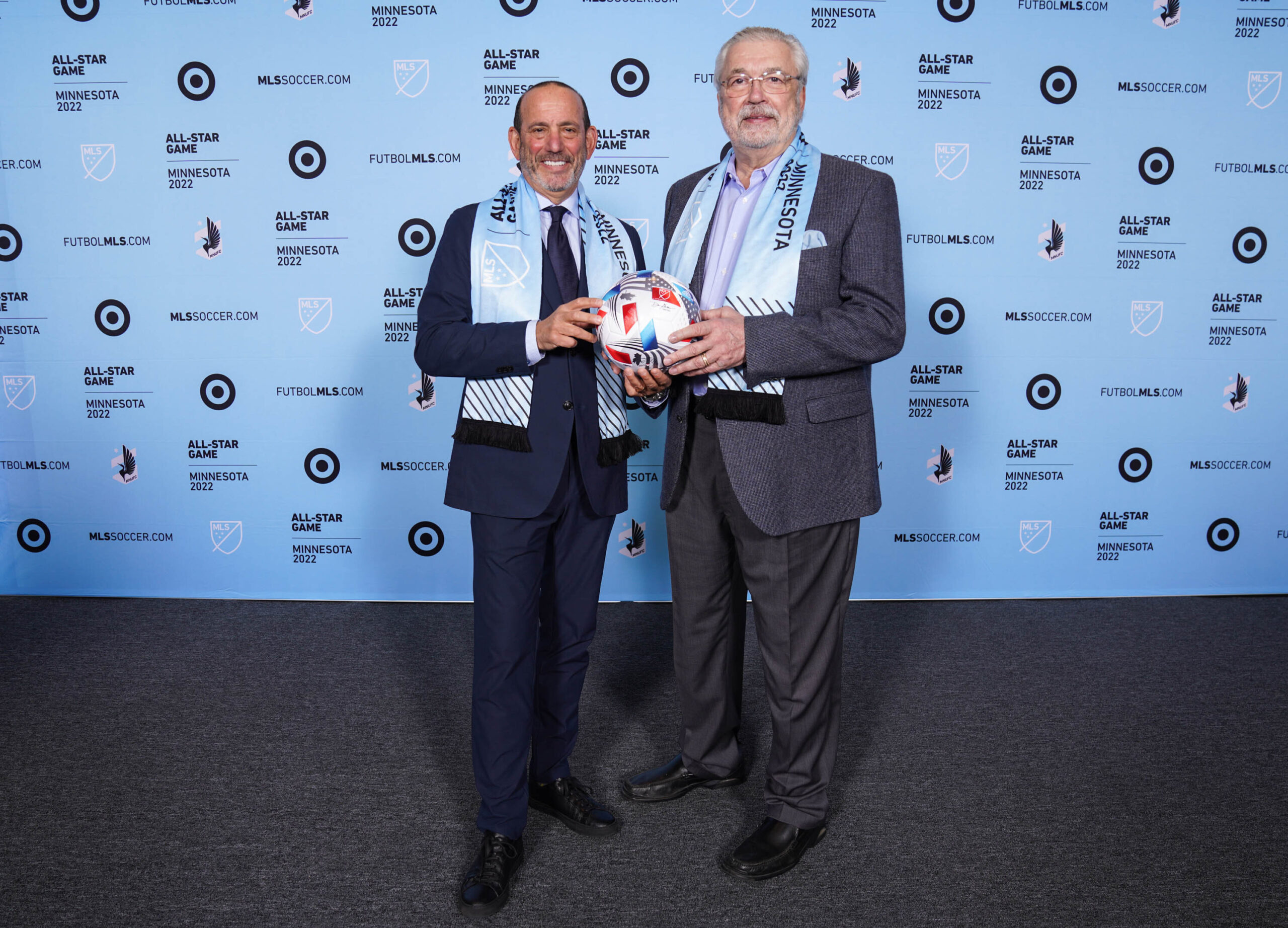 MLS Commissioner Don Garber, MNUFC owner Dr. Bill McGuire