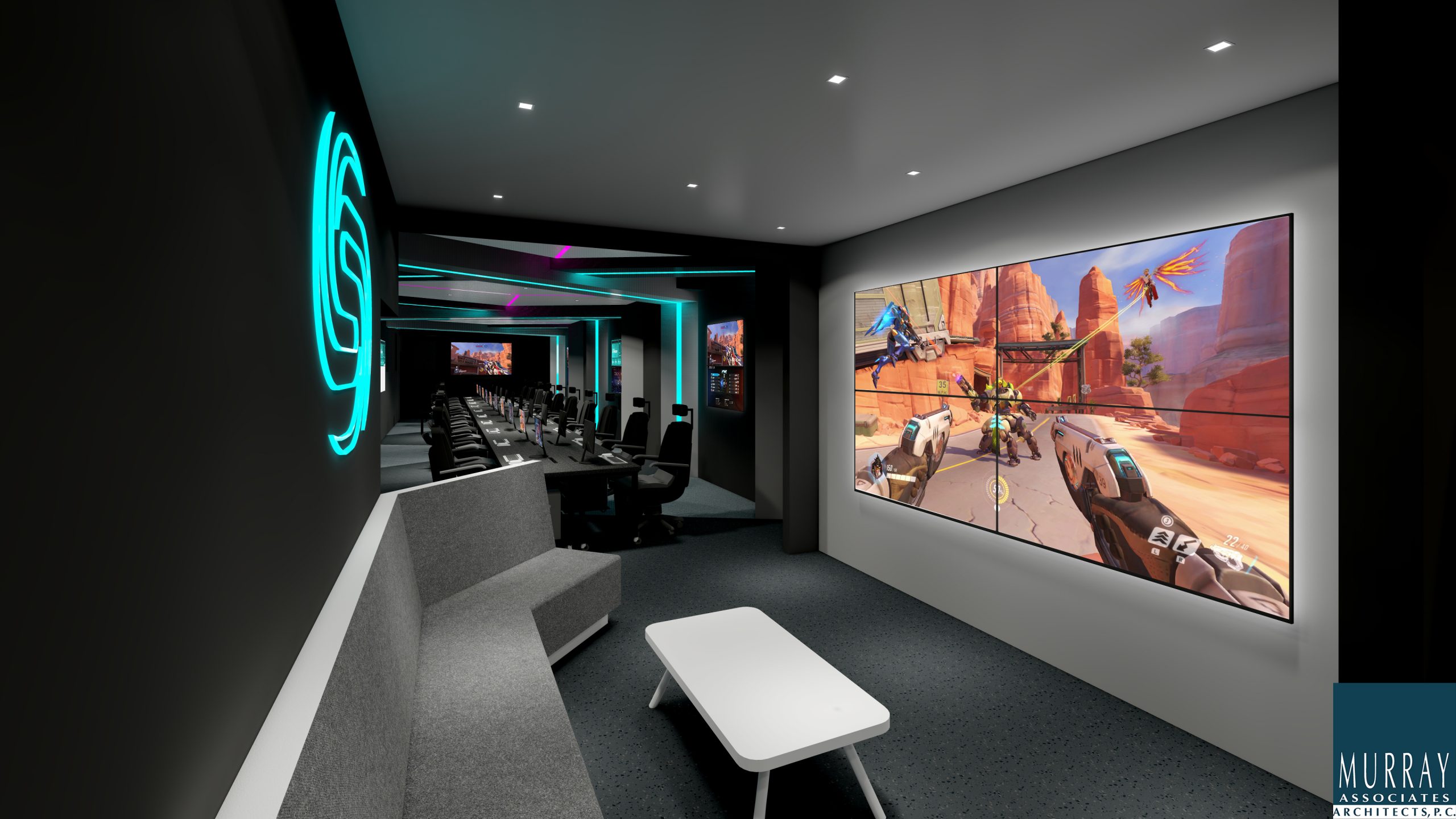 Designing Esports room interiors (gaming rooms) for university student  accommodation contexts — wellness spaces + gym consultants