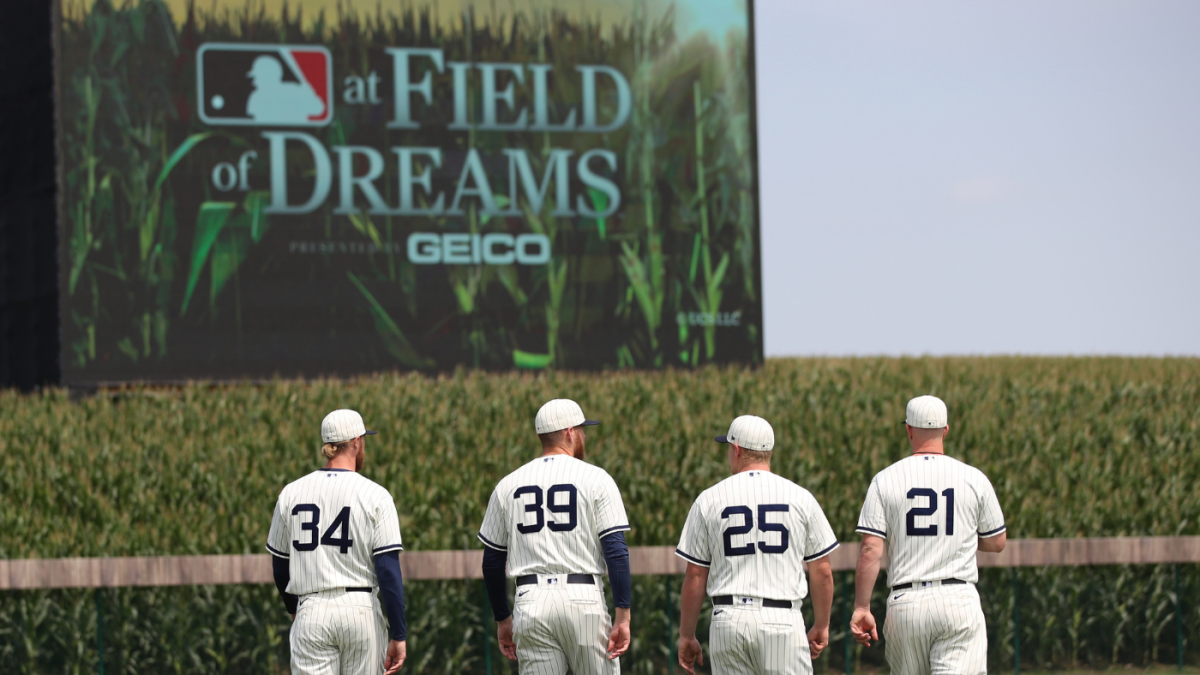 field of dreams game uniforms 2022