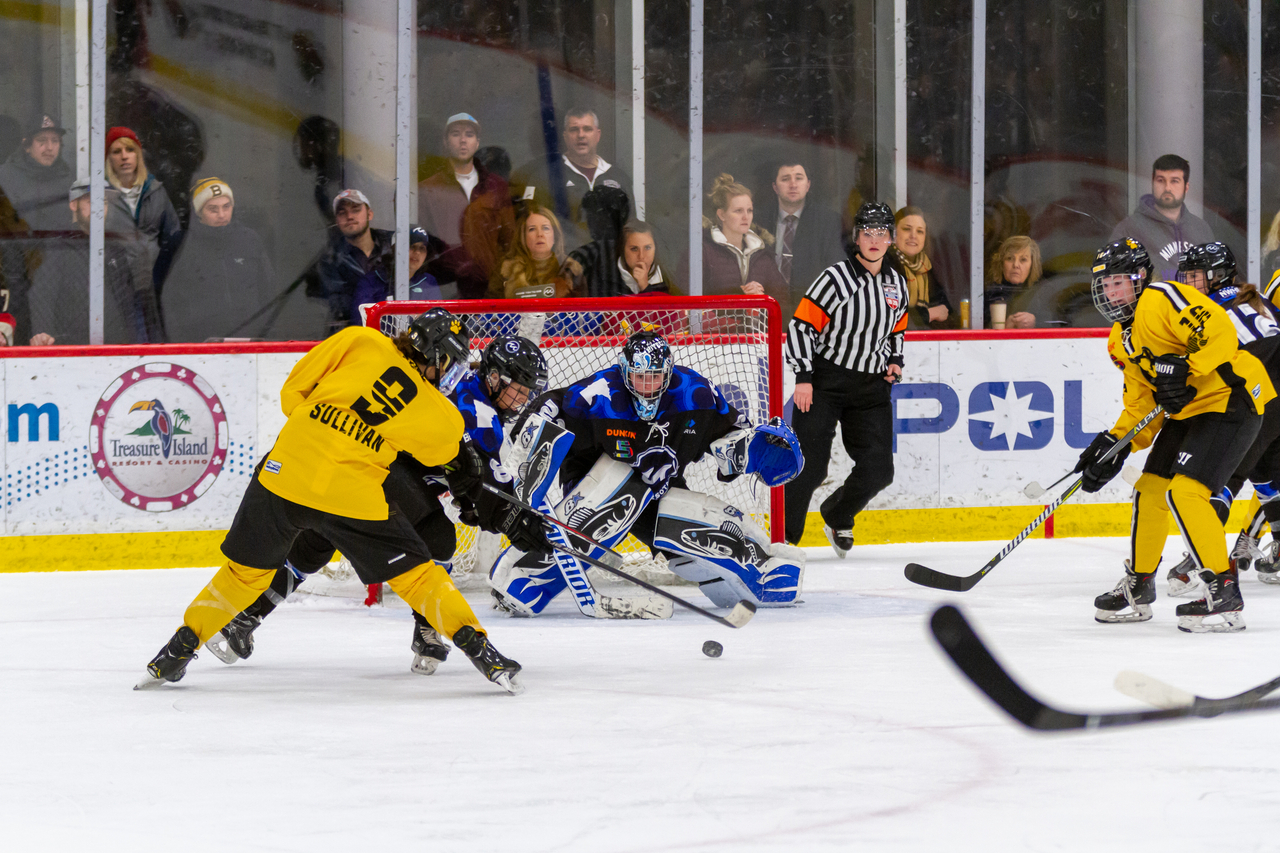 TEMPE, AZ - MARCH 26: Minnesota Whitecaps goalie Amanda Leveille