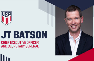 JT Batson Named CEO/Secretary General for U.S. Soccer