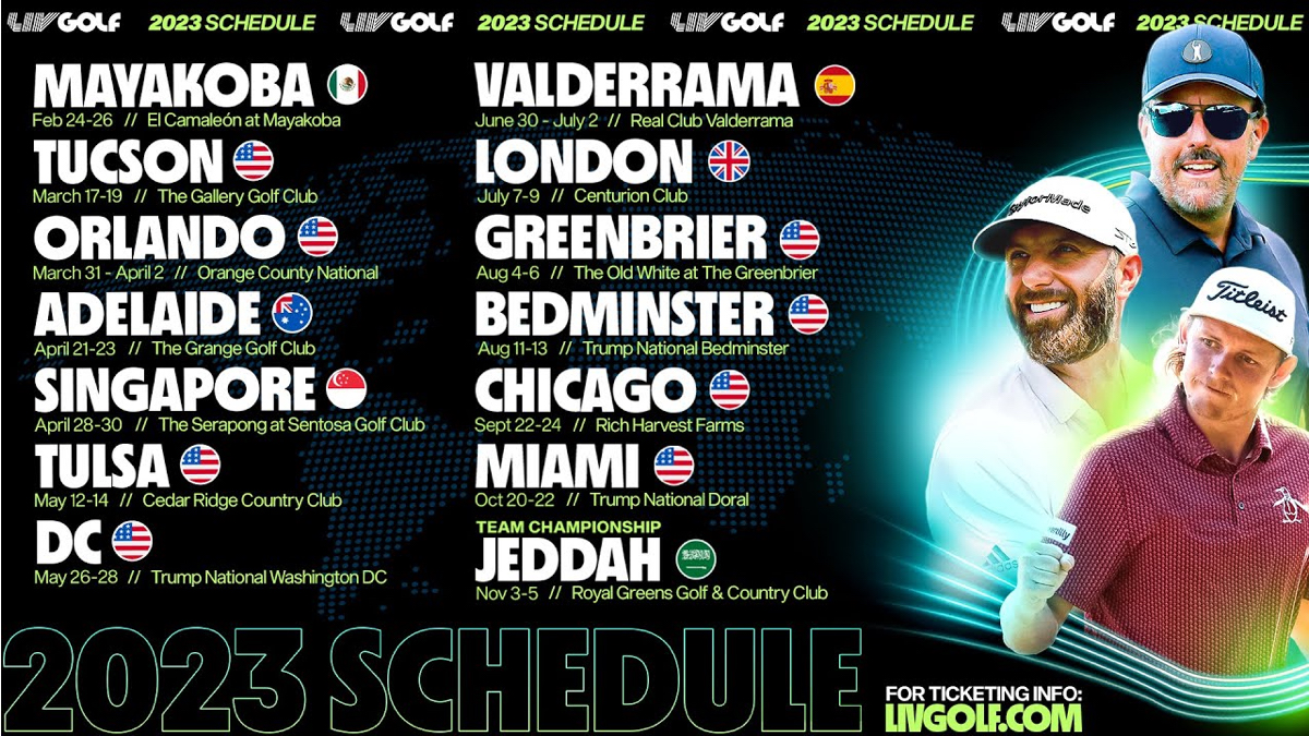 LIV Golf Announces Full List Of Venues For 2023 Schedule SportsTravel liv-golf-announces-full-list-of-venues-for-2023-schedule-sportstravel