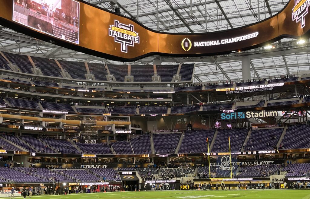 SoFi Stadium Dazzles as 2023 CFP Title Host SportsTravel