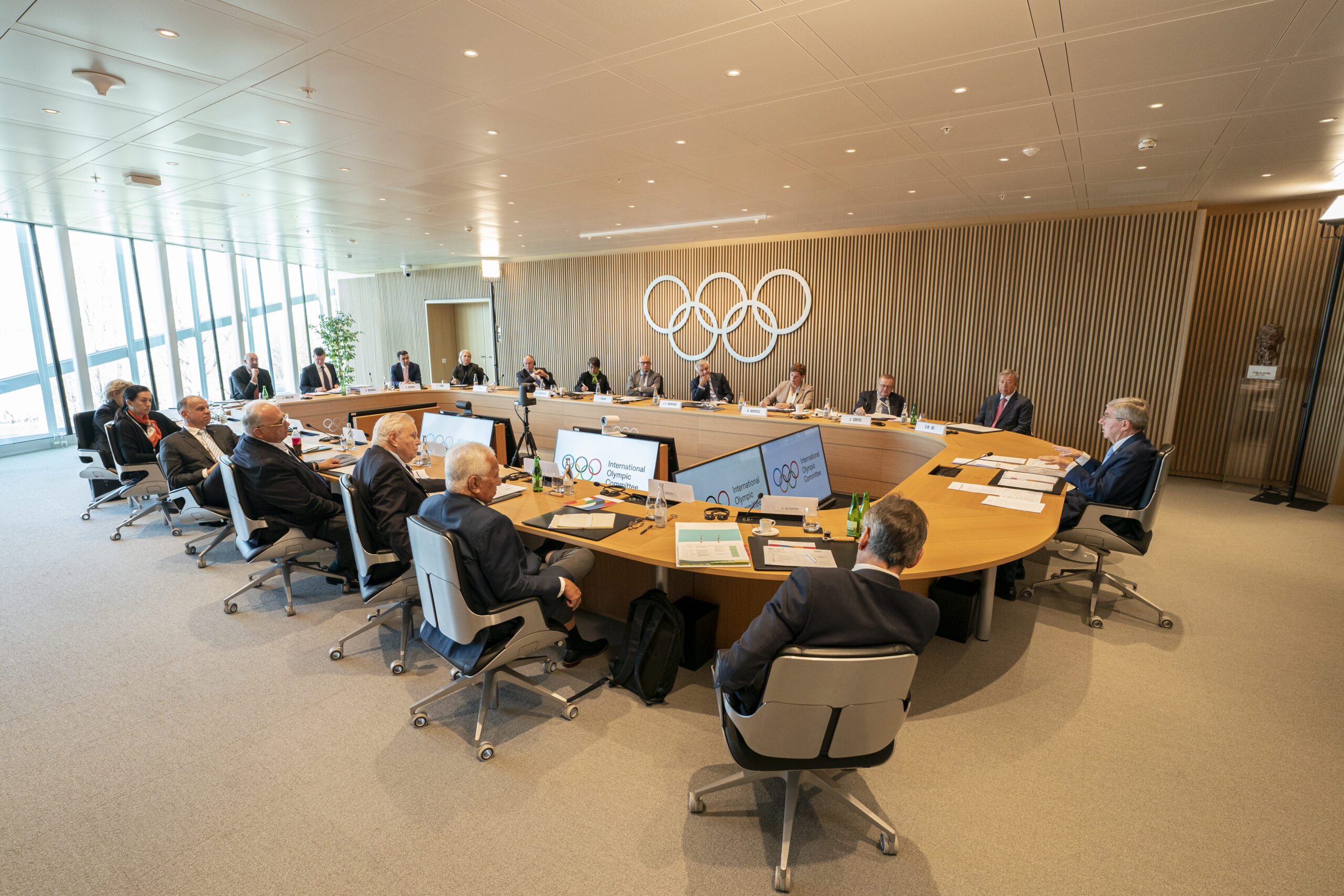 Lausanne | SwitzerlandIOC President Thomas Bach holds the EB meeting in Lausanne on the 28th March 2023 with a day packed with various topics.Photograph: IOC/Greg Martin