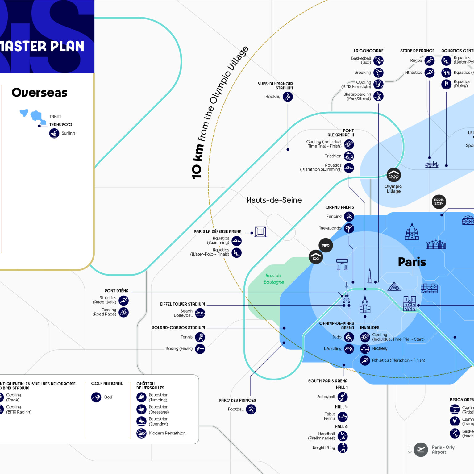 Paris 2024 Olympic Venues Map SportsTravel