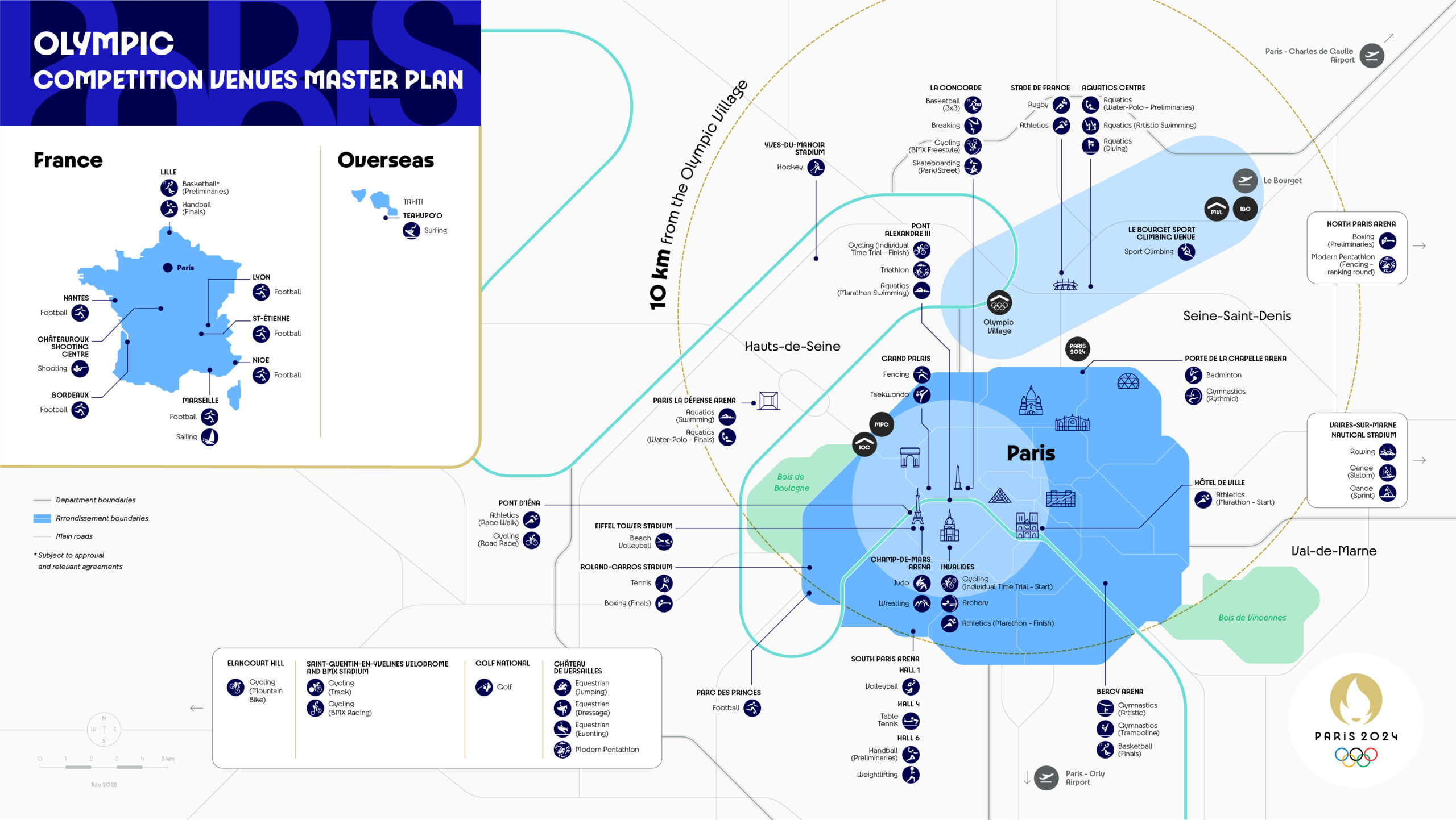 Paris 2024 Olympic Venues Map Scaled 