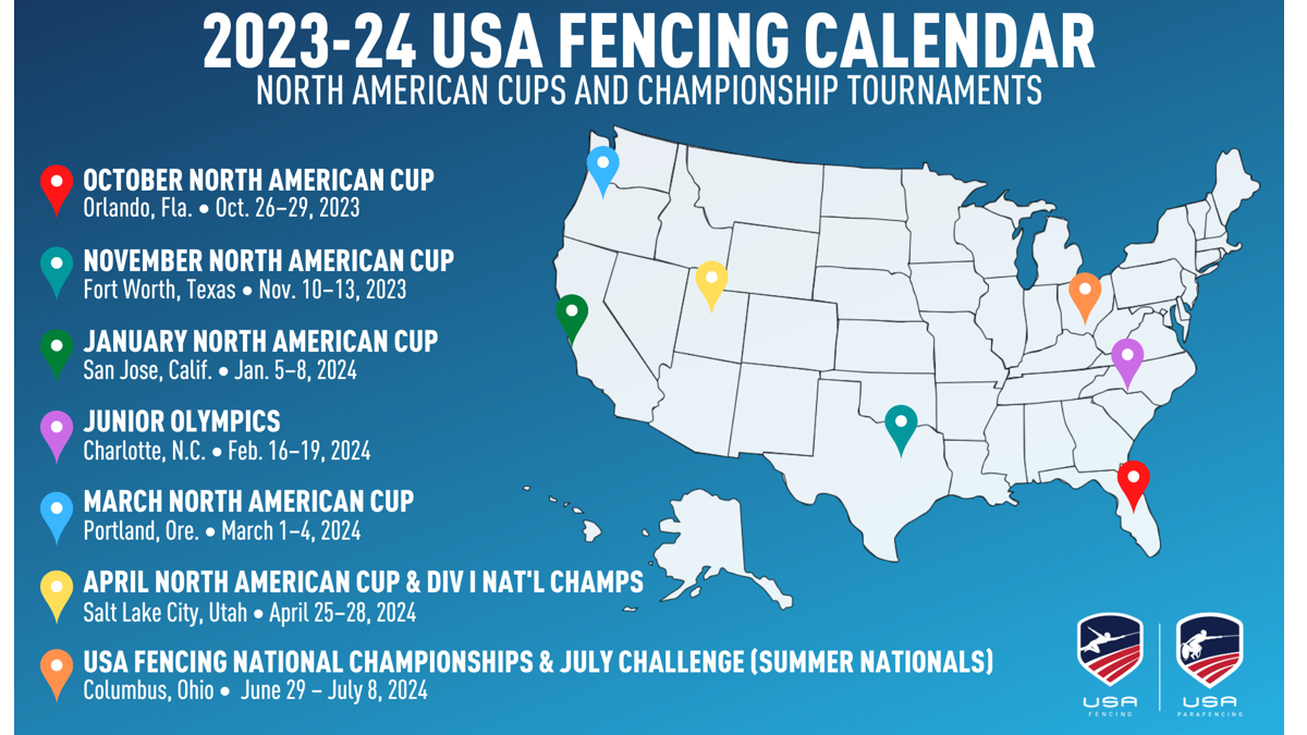 USA Fencing Announces 2023–2024 Schedule – SportsTravel