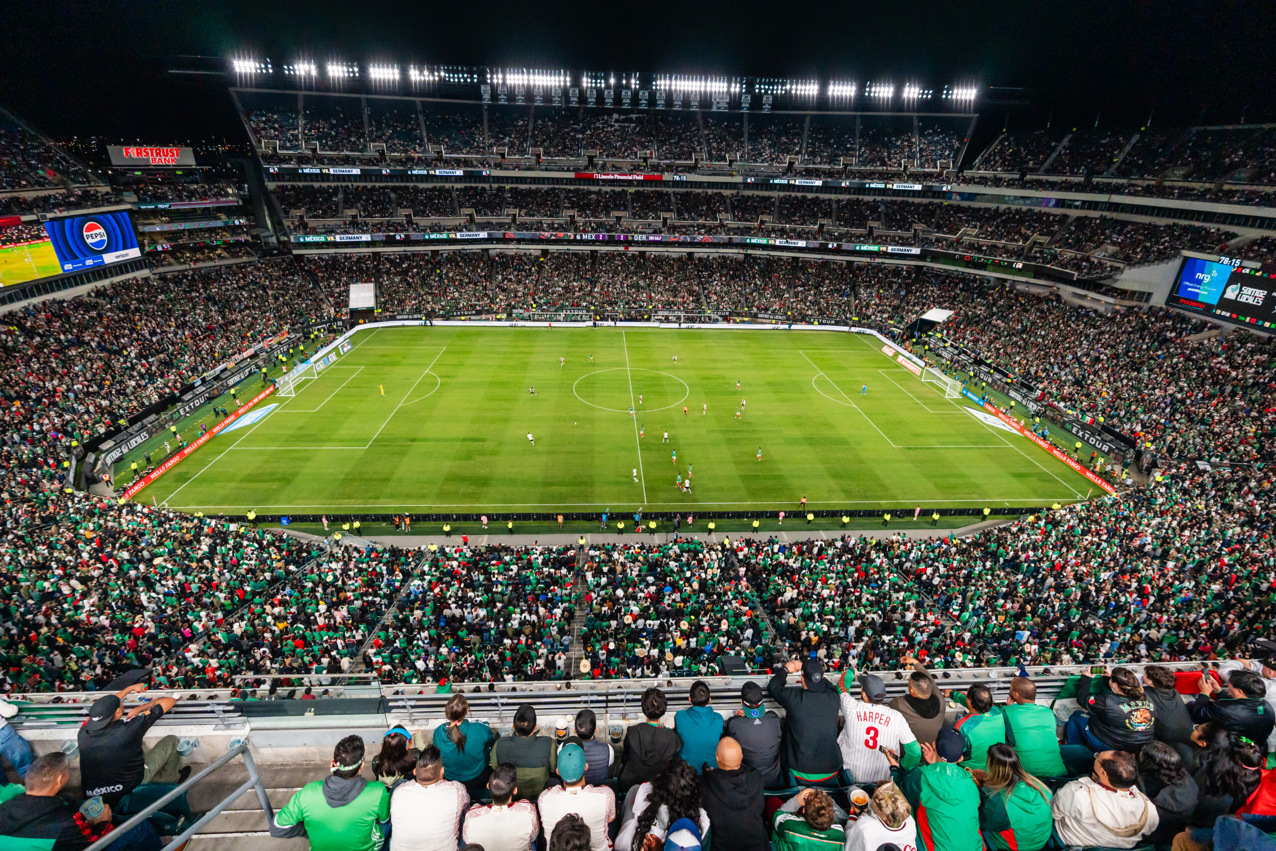 Mexico vs Germany Soccer Game at Lincoln Financial Field