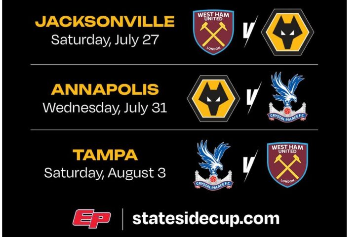The Stateside Cup to Feature West Ham, Wolves and Crystal Palace