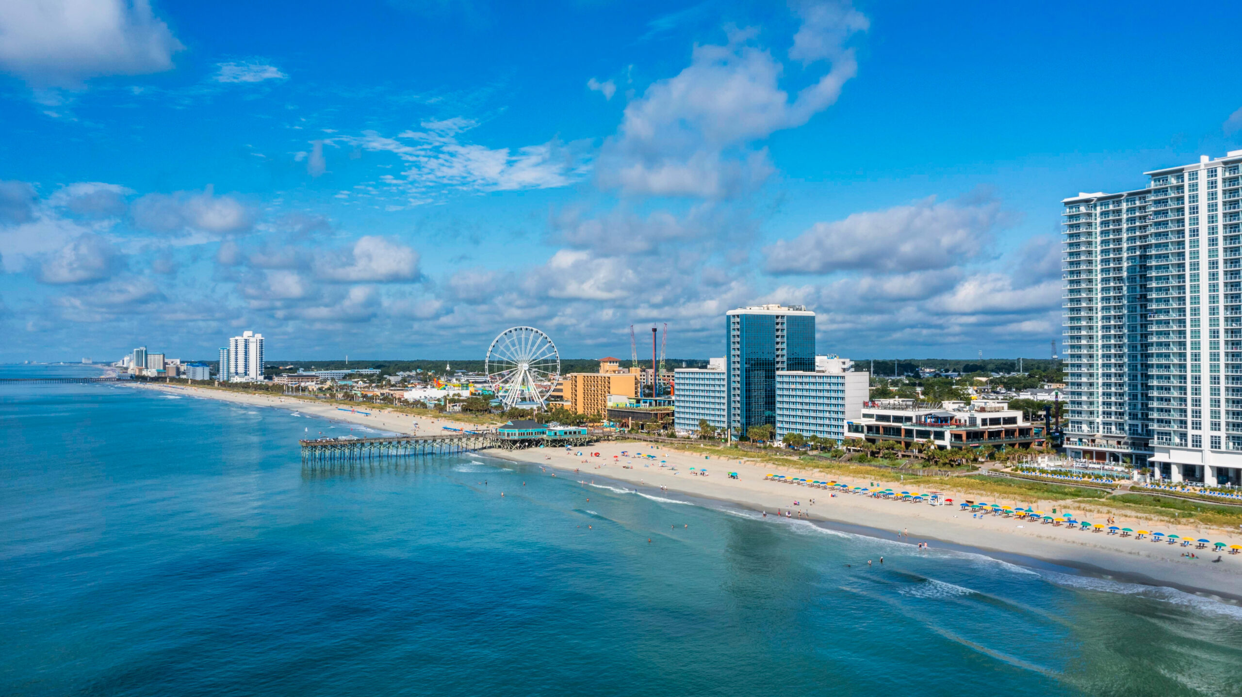 Blue Ocean Shoreline Pier